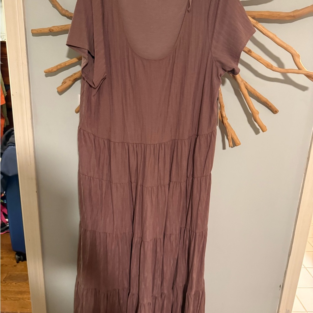 Mauve Tiered Dress